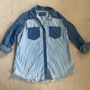 Express Denim Button Down Shirt NWOT